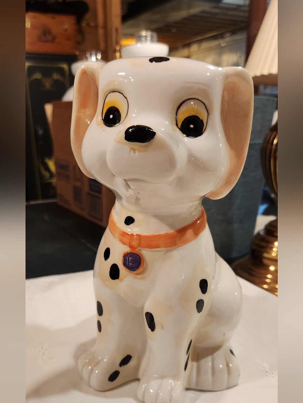 Vintage 1990’s Disney 101 Dalmatians Ceramic Piggy Bank